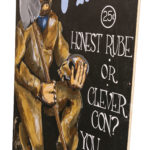 Original "Piltdown Man" Acrylic on Wood Panel - Image 3