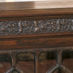 UNION FURNITURE Antique Oak Two-Door Carved Bookcase - Image 6