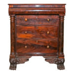 Antique Mahogany Carved Chest