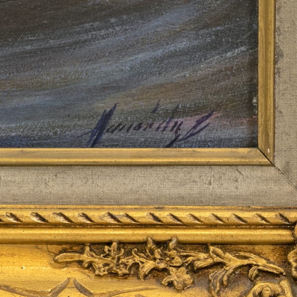 Original Oil on Canvas of Ballerina and Swan - Signed - Image 3