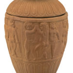 HENRI STUDIO 3 Piece Terracotta Urn with Figures - Image 2