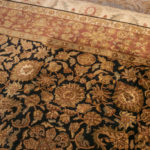 8’x 8’ Handmade Platinum Jaipur Palace Wool Rug - Image 4