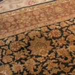 8’x 8’ Handmade Platinum Jaipur Palace Wool Rug - Image 2