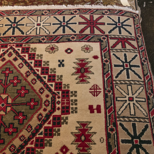 5’9”x 9’9” Hand Knotted Indo Persian Rug - Image 3