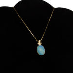 Opal Pendant Necklace in 14 Karat Gold - Image 4
