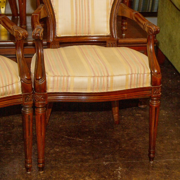Set of 4 HENREDON Louis XVI Style Dining Chairs - Image 3