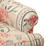 Vintage KEY CITY FURNITURE Floral Swivel Chair - Image 4