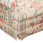 Vintage KEY CITY FURNITURE Floral Swivel Chair - Image 3
