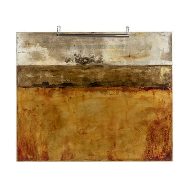 MICHELLE Y WILLIAMS Original Oil on Canvas with Museum Light “Raw Abstraction” - Image 1