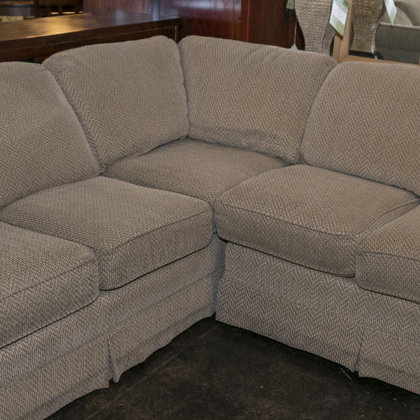 SMITH BROTHERS OF BERNE Sectional in Textured Natural Upholstery - Image 4