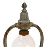 Antique Street Post Lamp Converted to Table Lamp with Glass Shade - Image 2