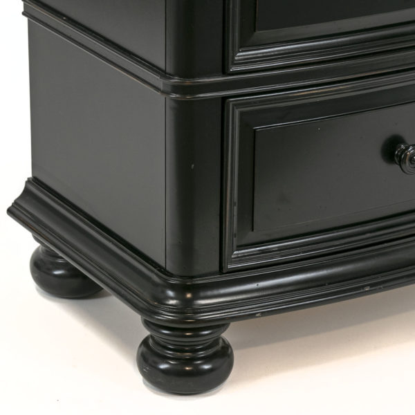 AMERICAN SIGNATURE Black Finish Nightstand - Image 4