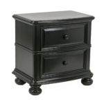 AMERICAN SIGNATURE Black Finish Nightstand - Image 2