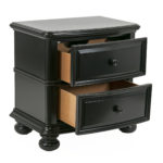 AMERICAN SIGNATURE Black Finish Nightstand - Image 3
