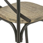 Set of 6 Bistro Style X-Back Dining Chairs - Image 4