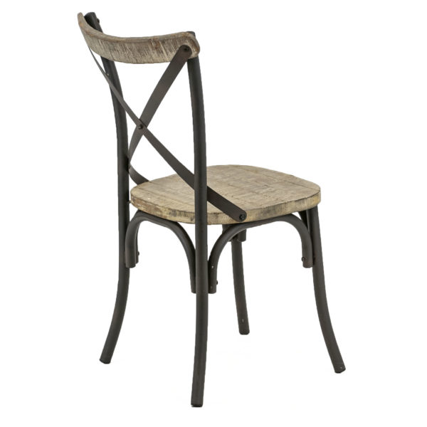 Set of 6 Bistro Style X-Back Dining Chairs - Image 5