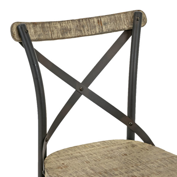 Set of 6 Bistro Style X-Back Dining Chairs - Image 2