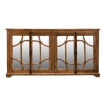 ELM AND IRON Reclaimed Wood and Mirror Credenza