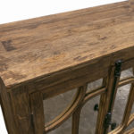 ELM AND IRON Reclaimed Wood and Mirror Credenza - Image 4
