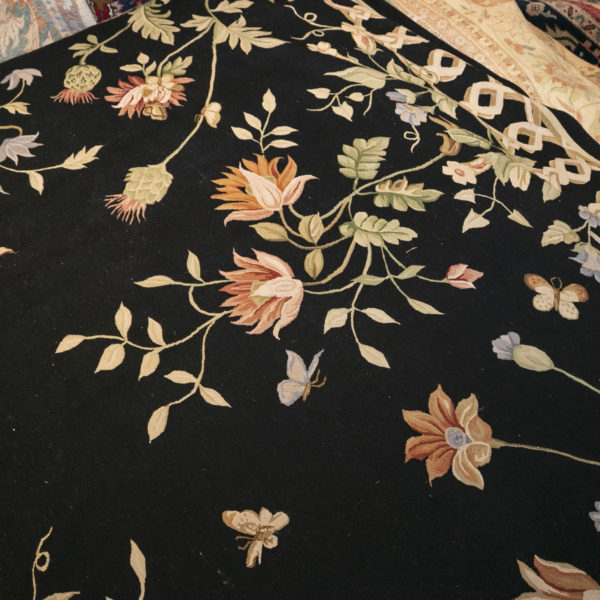 10’4”x13’9” Hand Woven Aubusson Rug - Image 3