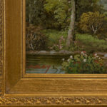 J. DIDLEY Original Oil on Canvas of a Pastoral Landscape - Signed - Image 4