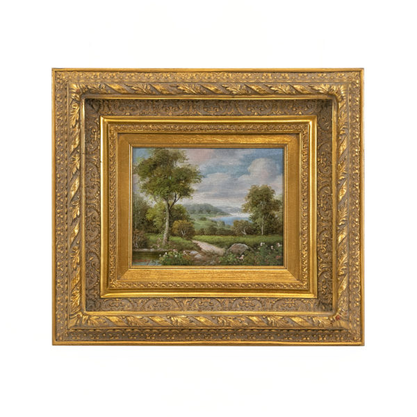 J. DIDLEY Original Oil on Canvas of a Pastoral Landscape - Signed - Image 1