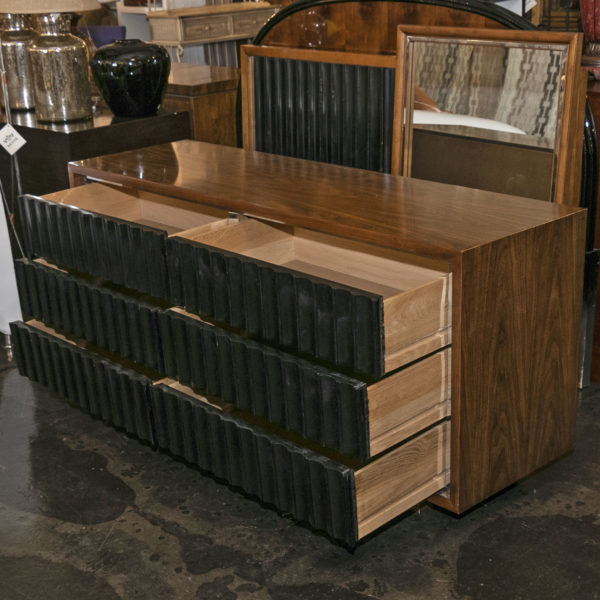 Rare Vintage FOUNDERS Postmodern Dresser and Mirror - Image 3