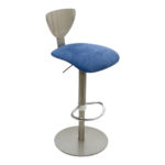 Stainless Steel and Glass Martini Bar with 3 Bar Stools - Image 3