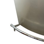 Stainless Steel and Glass Martini Bar with 3 Bar Stools - Image 5