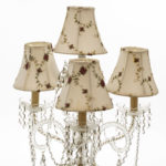 Triple Arm Crystal Embellished Lamp with Bead Accents - Image 2