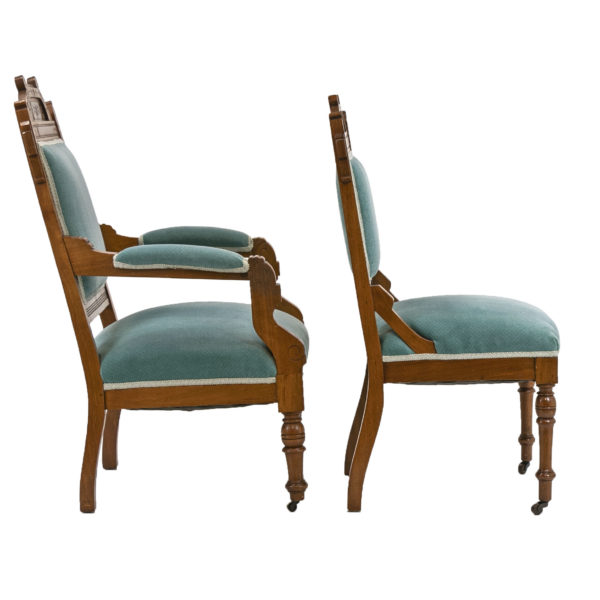Pair of Eastlake Victorian Parlor Chairs - Image 6
