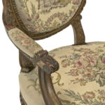 Pair of Early 1900s French Louis XVI Style Armchairs with Needlepoint Upholstery - Image 6