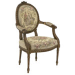 Pair of Early 1900s French Louis XVI Style Armchairs with Needlepoint Upholstery - Image 2