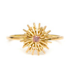 Vintage Pink 0.3 Carat Diamond Ring in 18 Karat Gold
