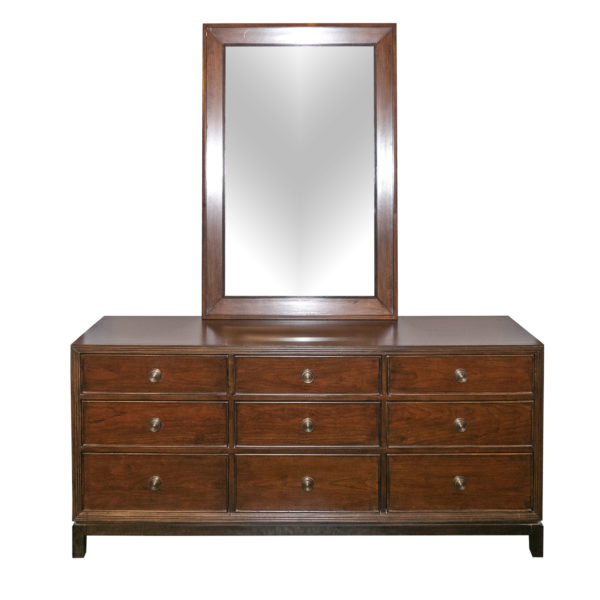 BERNHARDT Nine Drawer Dresser with Mirror - Image 1
