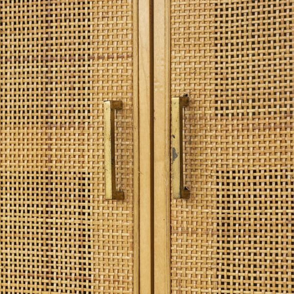 Vintage THOMASVILLE Three Section Wall Cabinet - Image 9