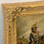 Original Oil Painting of Soldiers on Horseback - Signed - Image 3