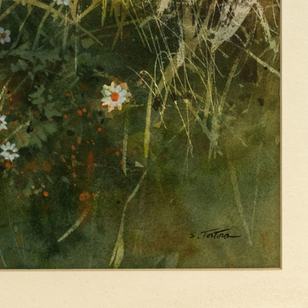 SALVATORE TORTORA Large Original Watercolor - Signed - Image 3