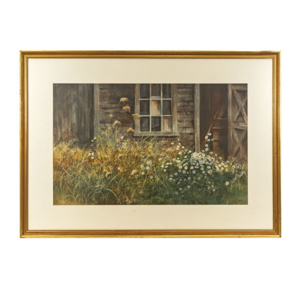 SALVATORE TORTORA Large Original Watercolor - Signed - Image 1