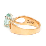 2.06 Carat Tourmaline Ring in 20 Karat Yellow Gold - Image 4
