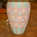 Pair of Beige Painted Pottery Urn Table Lamps - Image 2