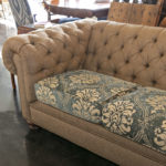 ETHAN ALLEN Chesterfield Style Sofa in Gold - Image 3