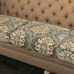 ETHAN ALLEN Chesterfield Style Sofa in Gold - Image 4