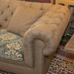 ETHAN ALLEN Chesterfield Style Sofa in Gold - Image 5