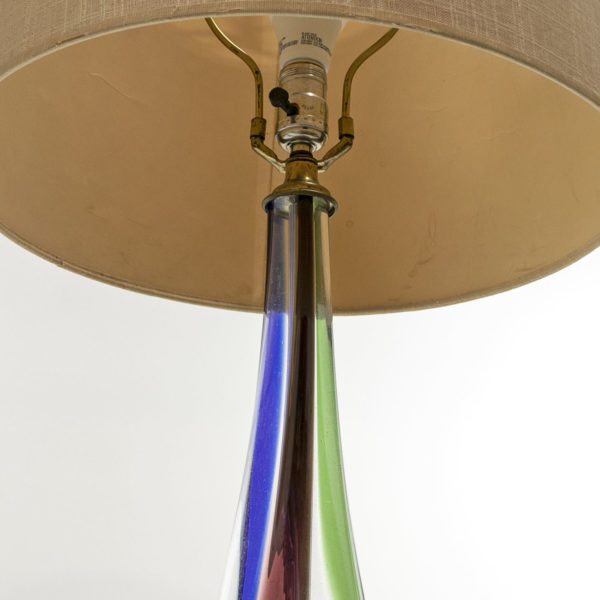 Pair of LUMINIERE Mid Century Art Glass Table Lamps - Image 6