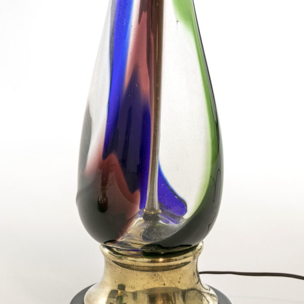 Pair of LUMINIERE Mid Century Art Glass Table Lamps - Image 4