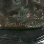 AFTER CHARLES M. RUSSELL(1864-1926) “Smokin’ Up” Bronze Sculpture - Image 4