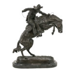 After FREDERIC REMINGTON “Bronco Buster” Bronze Sculpture