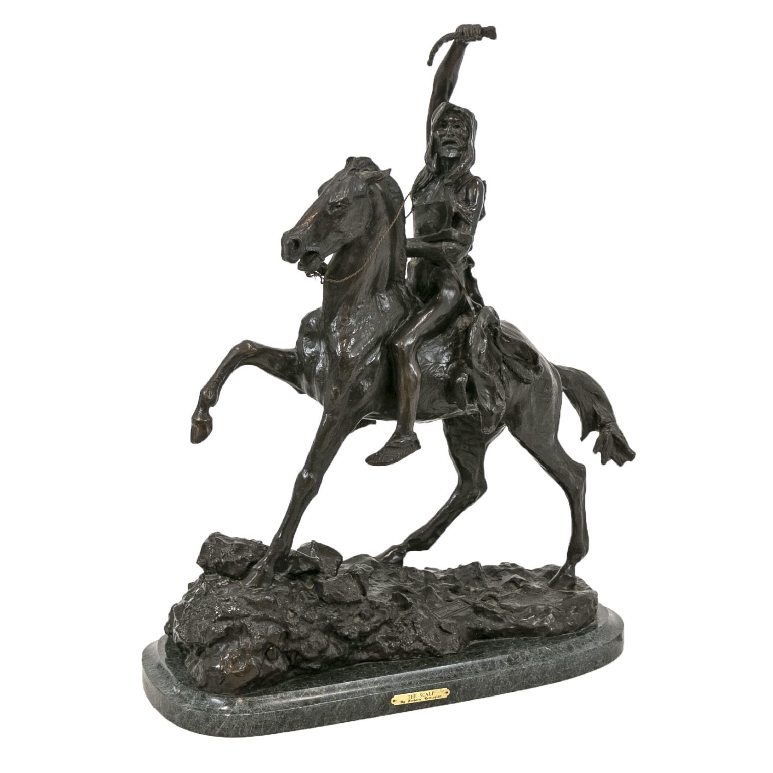 After FREDERIC REMINGTON “The Scalp” Founders Authorized Edition Bronze ...