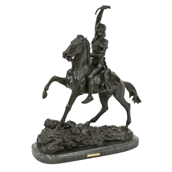 After FREDERIC REMINGTON “The Scalp” Founders Authorized Edition Bronze - Image 1